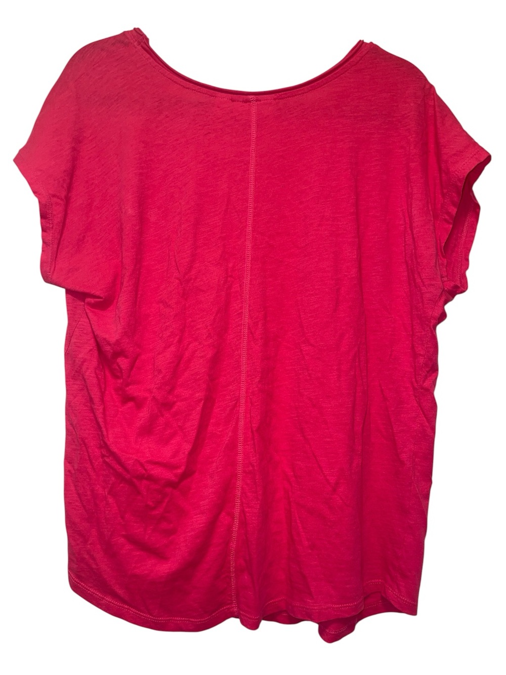 Kiwi Fresh Size XL Pink Fuchsia Pineapple Palm Tree Cap Sleeve Tee - Picture 2 of 11